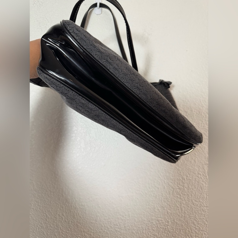 Coach Oxford logo print black monogram handbag - Picture 10 of 10